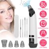 Hot Compress Blackhead Remover Vacuum Electric Pore Extractor Acne Removal Tool with 4 Probes 4 Pimple Popper Tools for All Skins