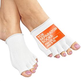 Gel Toe Separator Socks for Women Pain Relief Comfortable for Bedtime Gel Toe Separators for Women Pedicure Moisturizing Fits US Sizes 6 10 Soft