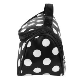 Travel Makeup Bag Portable Cosmetic Organizer with Cosmetic Mirror Waterproof Toiletry Wash Bag for Women (Option: White)