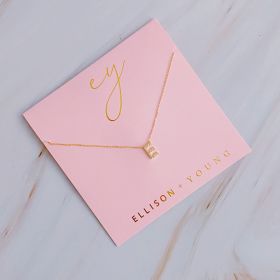 Understated Beauty Initial Necklace (Initial: E)