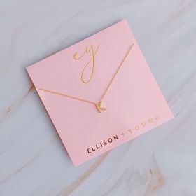 Understated Beauty Initial Necklace (Initial: K)