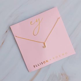 Understated Beauty Initial Necklace (Initial: J)