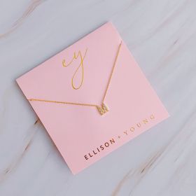 Understated Beauty Initial Necklace (Initial: M)