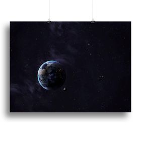 The Earth from space showing all they beauty Canvas Print or Poster (Type: Poster Print, size: 32" x 24" / 80cm x 60cm (approx))